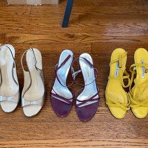 Lot of used designer shoes